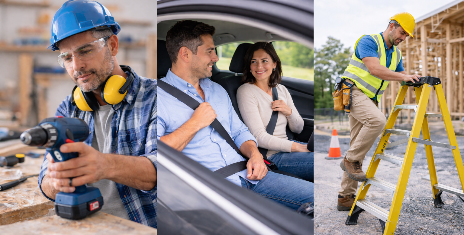 Familia disfrutando al aire libre