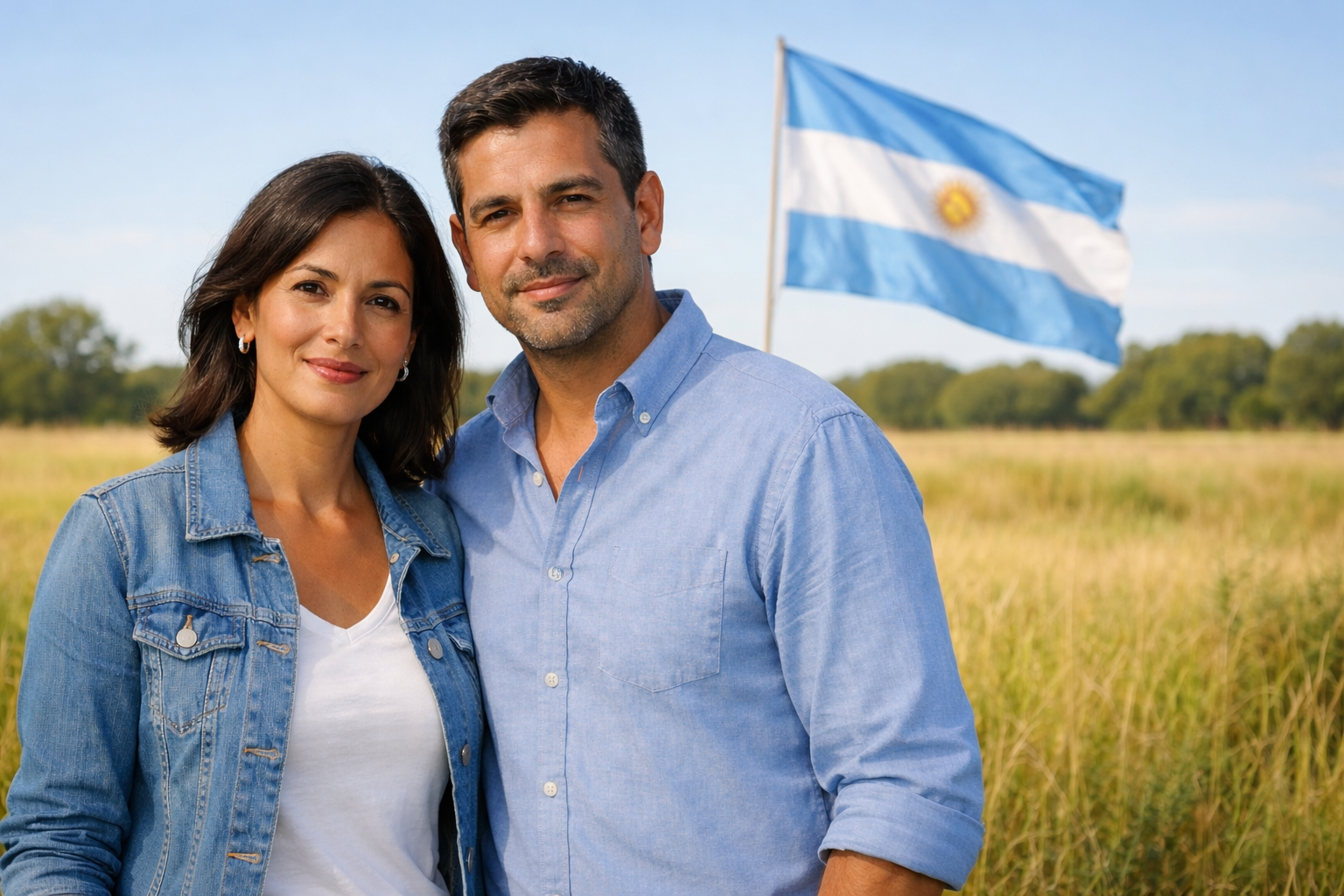 Familia disfrutando al aire libre